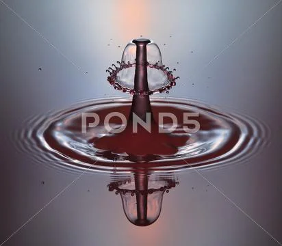 Waterdrop Sculpture 061 Stock Photos