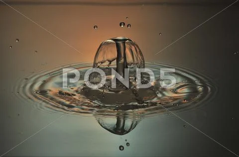 Waterdrop Sculpture 075 Stock Photos