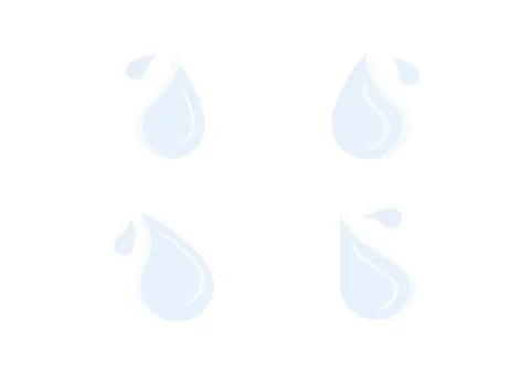 Waterdrop vector isolated on white background ep106 Stock Illustration