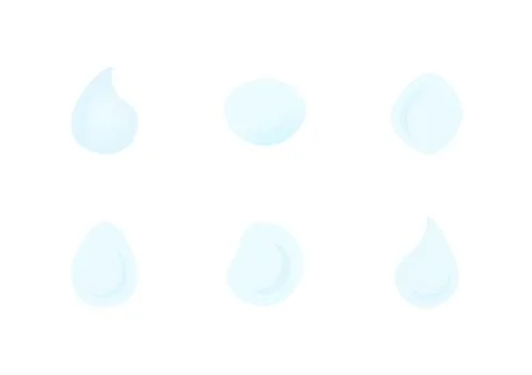 Waterdrop vector isolated on white background ep229 Stock Illustration