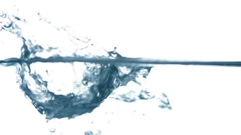 Waterdrop on watersurface - slow motion Stock Footage 89649245