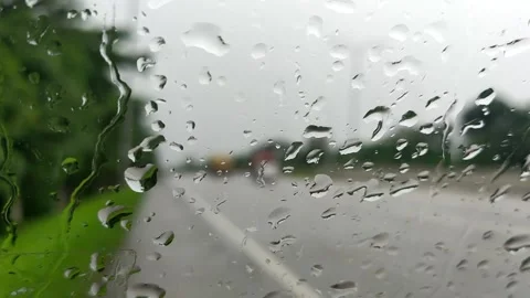 Waterdrop on window Stock Footage 198123538