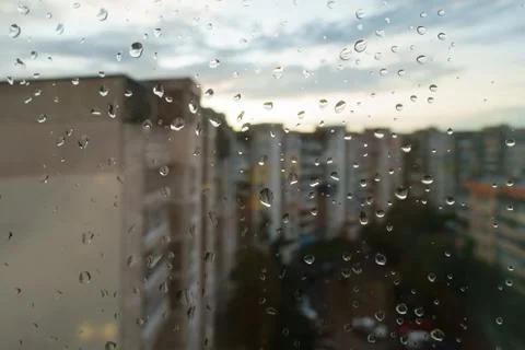 Waterdrop on window Stock Photos