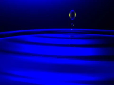Waterdrops on dark-blue background Stock Illustration
