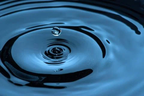 Waterdrops in darkness Stock Photos
