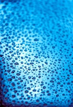 Waterdrops on a glass surface Stock Photos