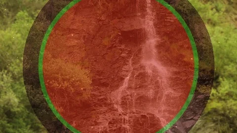 Waterfal Motion Background Stock Footage 77309284