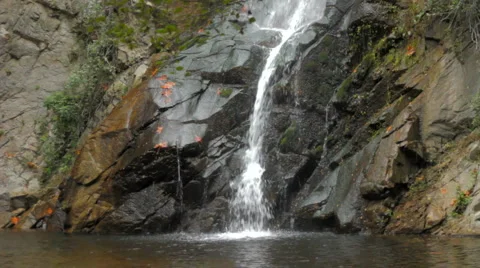 Waterfall 01 - Close up Stock Footage 1047360