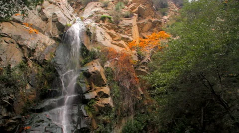 Waterfall 04 - low angle falls Stock Footage 1047193