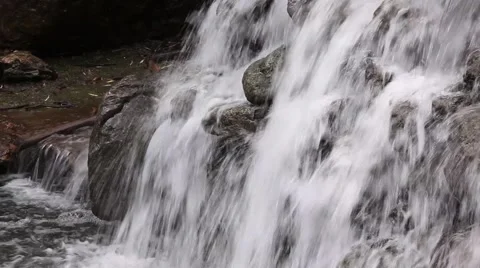 Waterfall (1/30th shutter speed).mp4 Stock Footage 40401285