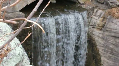 Waterfall #2 (Lover's Leap) Stock Footage 16128356