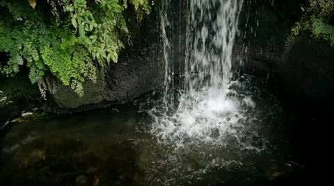 Waterfall 2x slow motion Stock Footage