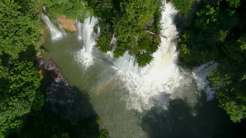 Waterfall 3 Palenque Mexico Video stock 148786432