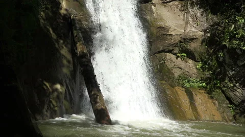 Waterfall 4K with audio,Fagaras,Romania Stock Footage 67986564