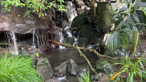 Waterfall. 4K background video clip. Backdrop 4k footage. Stock Footage 207812094