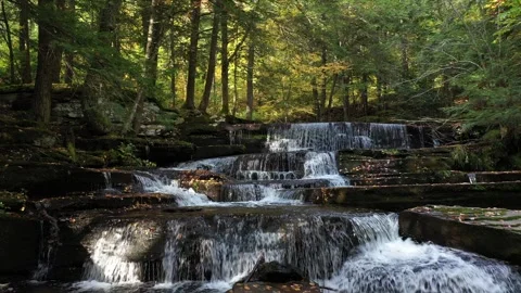 Waterfall 4K Drone Stock Footage 301702218