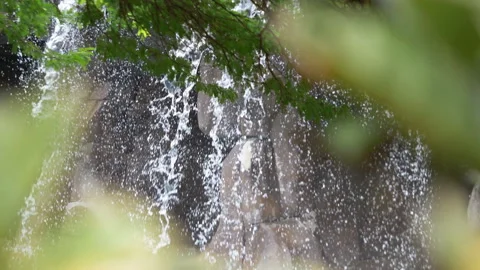 Waterfall in 4K slow motion 60fps Stock Footage 114004517