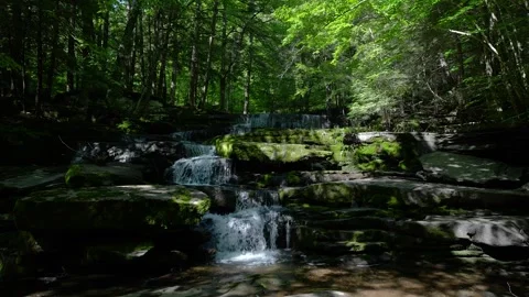 Waterfall 4K Static  Stock Footage 302017806