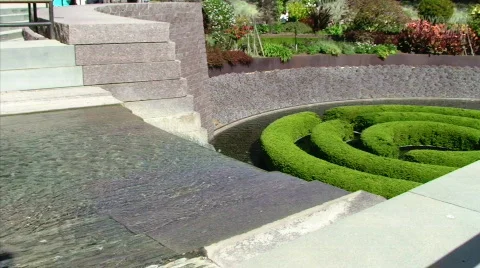 Waterfall from above Stock Footage 462398