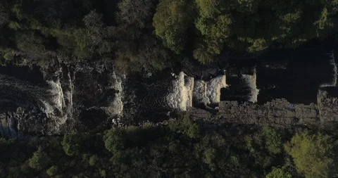 Waterfall from above Stock Footage 114051251