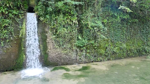 Waterfall in Adda park Stock Footage 132321679