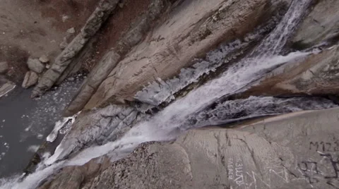 Waterfall aerial overview. Stock Footage 50875652