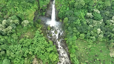 Waterfall aerial shoot (01) Stock Footage 278369677