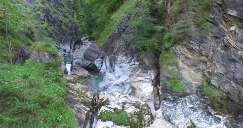 Waterfall Aerial view  Stock Footage 54659293