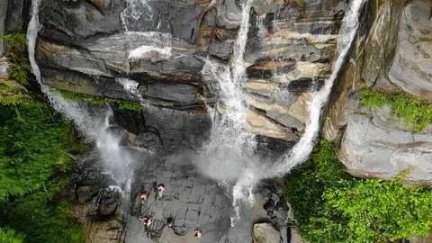 Waterfall Aerial View Video stock 120551836