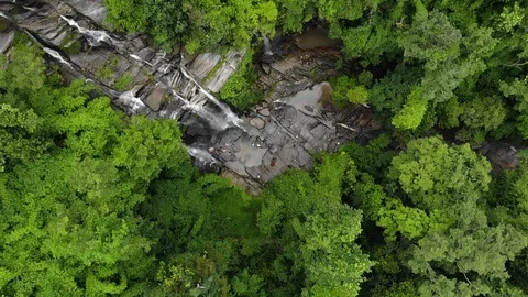 Waterfall Aerial View Stock Footage 120551851