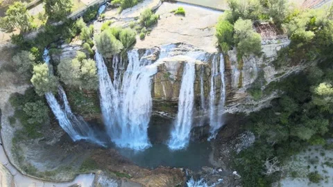 Waterfall aerial view Stock-Footage 240745179