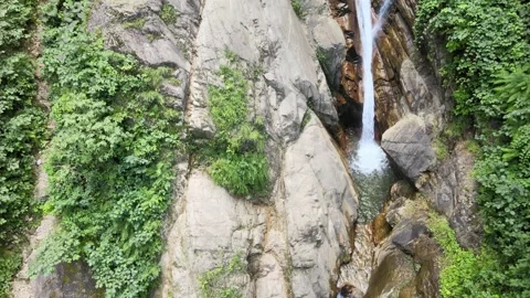 Waterfall aerial view Stock Footage 240772010