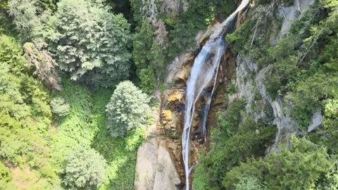 Waterfall aerial view 库存影片 240772414