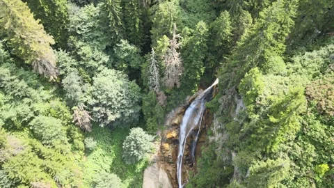 Waterfall aerial view Stock Footage 240772732