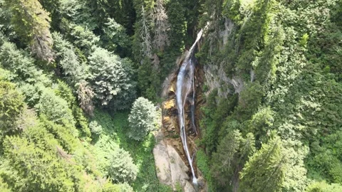 Waterfall aerial view Stock Footage 240773501