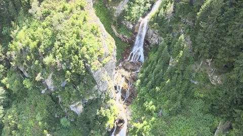 Waterfall aerial view Video stock 240775249