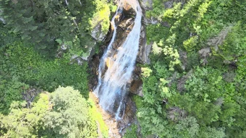Waterfall aerial view Stock Footage 240776663
