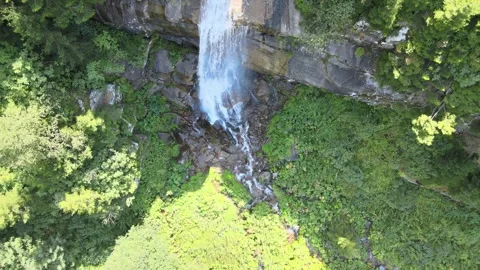 Waterfall aerial view Stock Footage 240778576