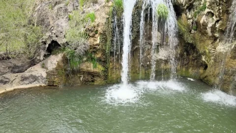 Waterfall aerial view Vídeo Stock 242313527