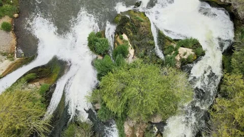 Waterfall aerial view Video stock 242324240