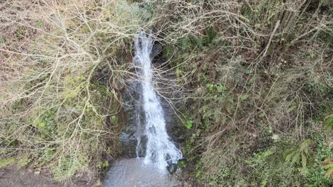 Waterfall aerial view Video stock 263728942