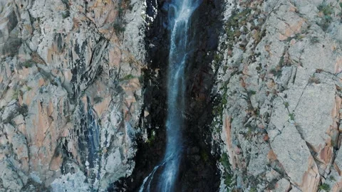 Waterfall Ak-Sai in Ala Archa National Park Kyrgyzstan Stock Footage 130441799