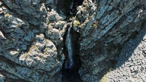 Waterfall Ak-Sai in Ala Archa National Park Kyrgyzstan Stock Footage 130441836