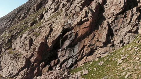 Waterfall Ak-Sai in Ala Archa National Park Kyrgyzstan Stock Footage 130442987