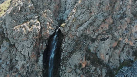 Waterfall Ak-Sai in Ala Archa National Park Kyrgyzstan Stock Footage 130443176