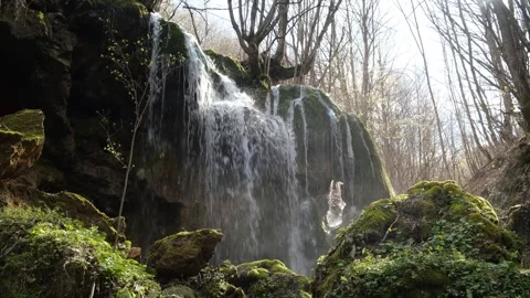 Waterfall in Albania Stock Footage 314437845
