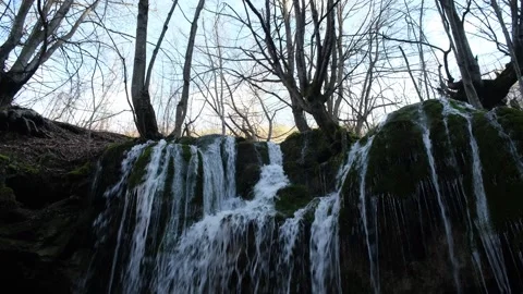 Waterfall in Albania Stock Footage 314449234