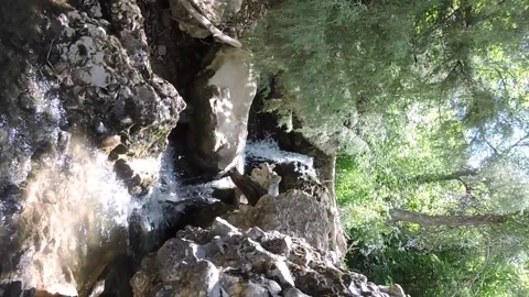 Waterfall along 5th Waters trail Stock Footage 150979283