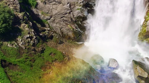 Waterfall along the Clarks Fork of the Yellowstone River, Wyoming Stock-Footage 260736247