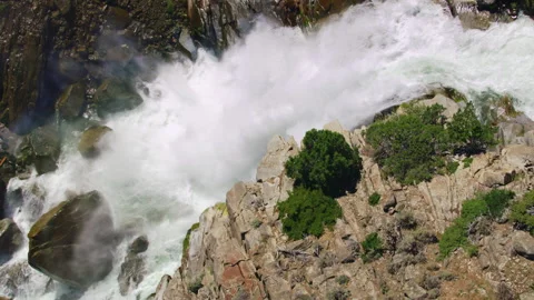 Waterfall along the Clarks Fork of the Yellowstone River, Wyoming Stock-Footage 260736657